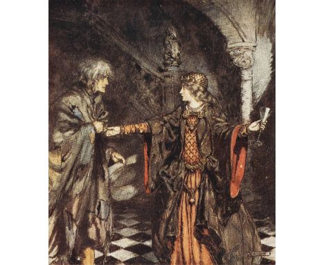 Rackham (Arthur, illustrator). Some British Ballads, [1919], 16 tipped-in colour plates, free endpapers toned (as often), top