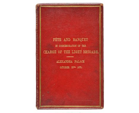 Charge of the Light Brigade. Fˆte in Commemoration of the Balaclava Charge. Alexandra Palace, Muswell Hill. Monday, October 2