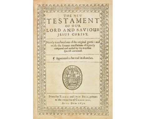 Bible [English]. The New Testament of our Lord and Saviour Jesus Christ, Cambridge: Printed by Thomas and John Buck, 1630, ti