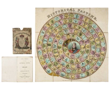 *Wallis (J. &amp; E., pub.). Historical Pastime. A New Game of the History of England, circa 1832, hand-coloured engraving, f