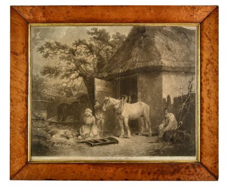 *Smith (J.R.). Feeding the pigs [and] Return from market, published J. R. Smith, 1801, two uncoloured mezzotints after George
