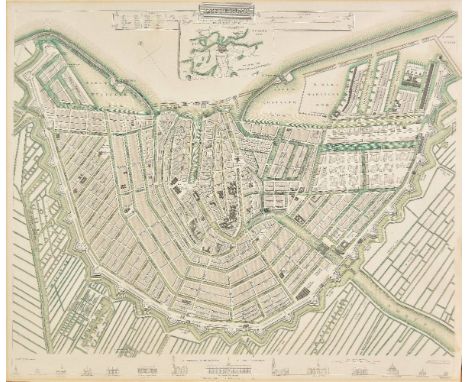 Society for the Diffusion of Useful Knowledge. A collection of eighteen city plans, circa 1840, engraved city plans with cont