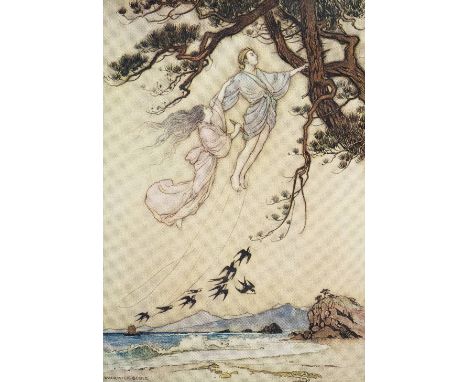 Goble (Warwick, illustrator). Green Willow and other Japanese Fairy Tales, by Grace James, 1910, 40 tipped-in colour plates, 