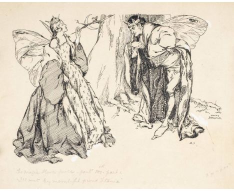 *Benatar (Molly, fl.1919-1929). Original illustration for A Midsummer Night's Dream, by William Shakespeare, pen &amp; ink on