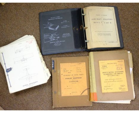 Aircraft Technical Manuals. Royal Air Force and related manuals dating from circa 1920-60s,  including Air Ministry publicati