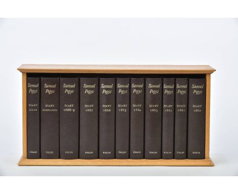 Folio Society. The Diary of Samuel Pepys, edited by Robert Latham and William Matthews, 11 volumes, 2003, frontispieces to vo