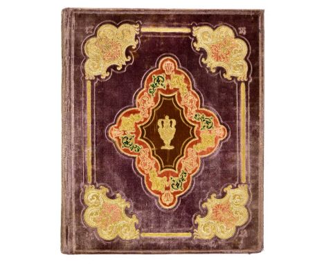 Scrap album. Victorian scrap album, 1840-1868,  approximately 50 leaves + 30 blanks (several leaves tipped in or excised), co