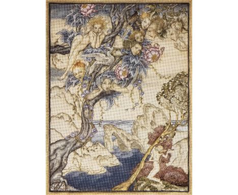Rackham (Arthur, illustrator). The Tempest, by William Shakespeare, [1926], 21 tipped-in colour plates (including one extra p