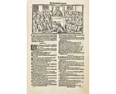 Aquinas (Thomas). In libris de generatione et corruptione Aristotelis clarissima expositio, Venice: heirs of Ottaviano Scoto,