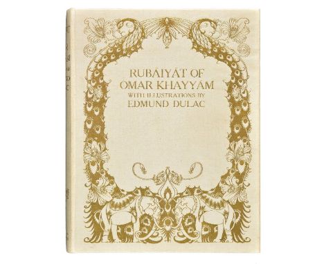 Dulac (Edmund, illustrator). Rubaiyat of Omar Khayyam, [1909], 20 tipped-in colour plates, presentation inscription to half t