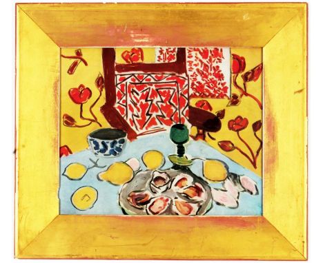HENRI MATISSE, Citron et huitres, signed in the plate, off set lithograph, vintage French frame, 21.5cm x 26cm. (Subject to A