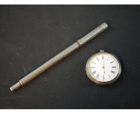 A Bennet (Maker to the London Observatory) fine silver gentleman's pocket watch with white enamel dial and black roman numera