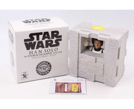 A Gentle Giant Ltd collector's club edition 1/6 scale bust of Han Solo in Storm Trooper disguise, housed in the original box,