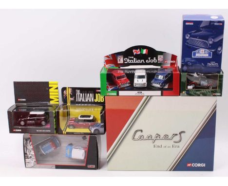 Corgi Classics modern issue boxed Mini model group, with examples including No. CC99109 3-piece Cooper S End Of An Era gift s