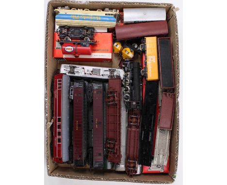 Tray of Jouef/Playcraft/Lima HO items: DB Bo-Bo electric loco, green no E310 001 (E); Jouef 2-8-0 steam loco missing tender, 