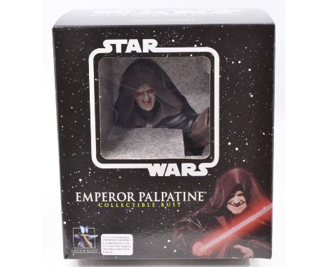 A Gentle Giant Ltd 1/6 scale Collectors' Star Wars Emperor Palpatine collectable bust, limited edition No. 3228/4500 released