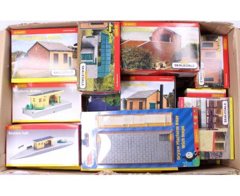 Large box containing new (M) (BM) scenic items, mainly Skaledale: One of each unless stated otherwise: R8779 compressor house