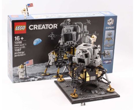 A Lego No. 10266 NASA Apollo 11 Lunar Lander, constructed example, housed in the original box, appears complete with original