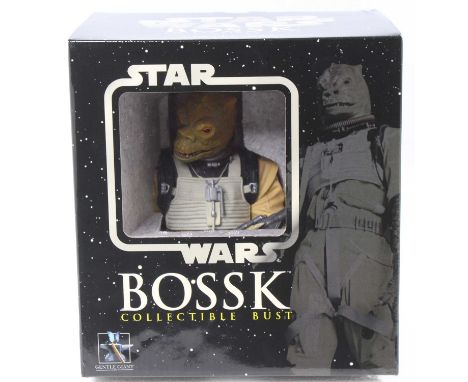 A Gentle Giant Ltd 1/6 scale Star Wars collectable bust of Bossk, housed in the original polystyrene packed box, limited edit