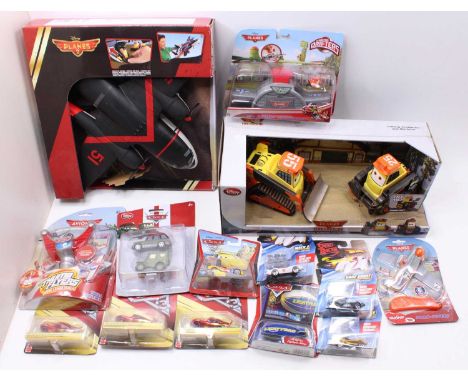 Disney Pixar Cars, Planes, and Planes 2 boxed model group including a Planes Fire &amp; Rescue talking Avalanche and Blackout