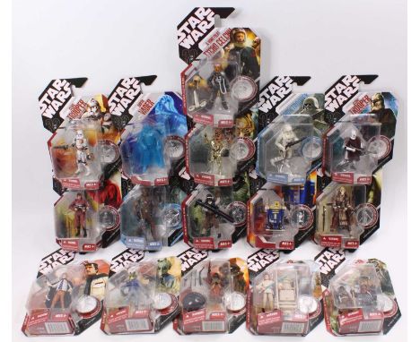 A collection of 16 Star Wars Hasbro modern release action figures, circa 2007, to include Expanded Universe, Signature Series