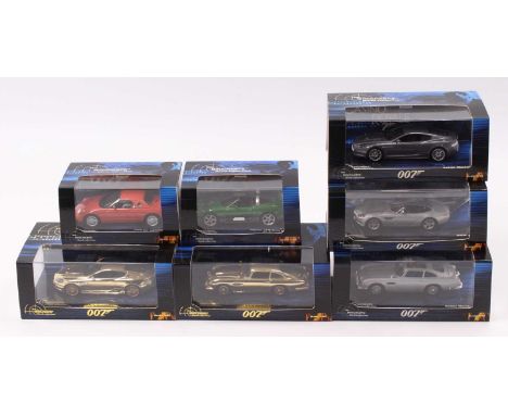 Minichamps The James Bond Collection 1/43rd scale boxed model group of 7, with specific examples including a limited edition 