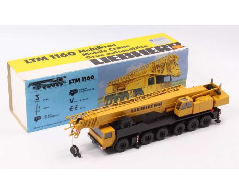 A Conrad No. 2082 1/50th scale Liebherr LTM 1160 Mobile Crane Truck in its original packaging