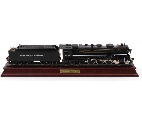 Precision Models, New York Hudson, black 4-6-4 loco &amp; 12-wheel tender with working headlight, with track display and serv