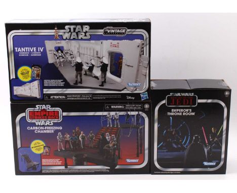Kenner Star Wars The Vintage Collection reissued model group, 3 examples comprising No. F1267 The Emperor's Throne Room, No. 