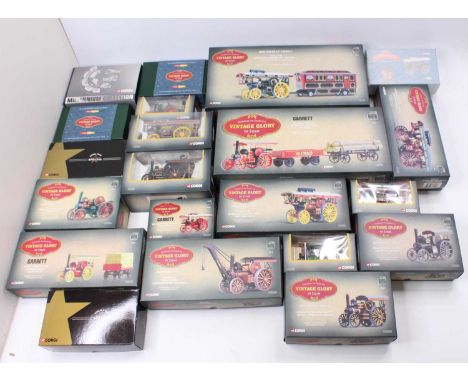 Corgi Classics Vintage Glory of Steam 1/50th scale boxed group of 21, with examples including No. 80110 Fowler B6 Showmans Lo
