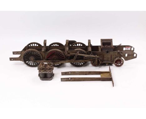 A part built 3.5" gauge 4-6-0 part complete live steam locomotive, model requires finishing and is missing boiler