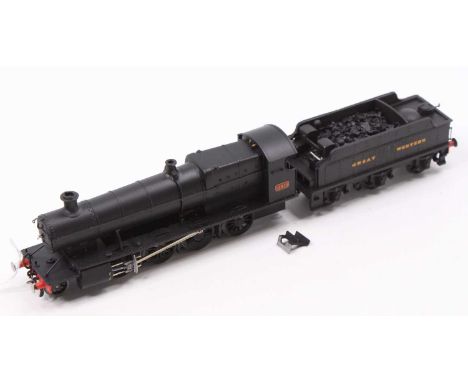 Kit built GWR 28xx class 2-8-0 loco &amp; tender no.2811, GWR black, cab detail with driver &amp; fireman, Nu-Cast kit, L/h s