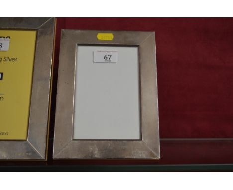 A modern silver easel photo frame 