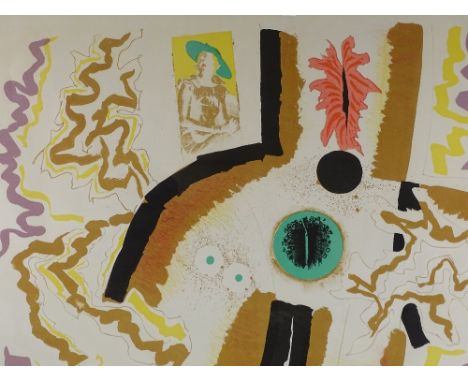 Alistair Grant RBA (1925 - 1997), lithograph, semi-abstract composition, signed in pencil, artist proof, 22" x 31", framed
