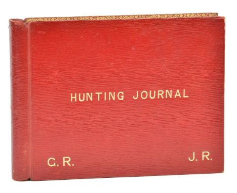 Fox hunting. Manuscript journal for the Whaddon Chase and Bicester Hunts, 1912-39, printed title-page ('Hunting Journal; or D