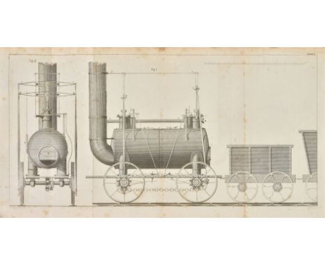 Wood (Nicholas). A Practical Treatise on Rail-Roads, and interior communication in general; with original experiments, and ta