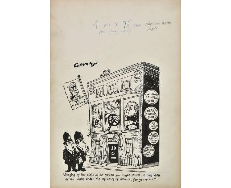 Cummings (Michael, 1919-1997). "Judging by the state of the Nation you might think it has been driven while under the influen
