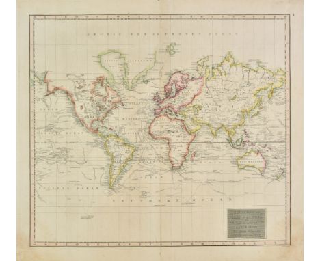 World. Scott (R.), Hydrographical chart of the World on Wright or Mercators projection with tracts of the last Circumnavigato