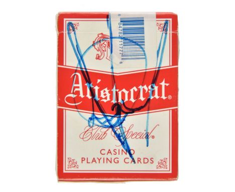 Jackson (Michael, 1958-2009). A signed pack of Aristocrat 'Club Special' playing cards from the Mirage Casino, [Las Vegas], c