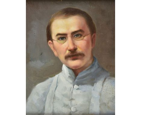 Kipling (Rudyard, 1865-1936). Portrait of Rudyard Kipling copied after an original by John Collier of 1891, late 20th century