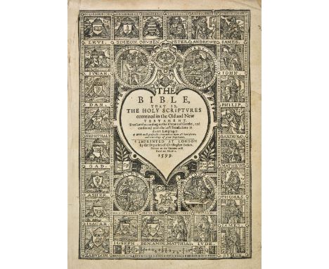 Bible [English]. The Bible, that is, the Holy Scriptures conteined in the Olde and Newe Testament, Translated according to th