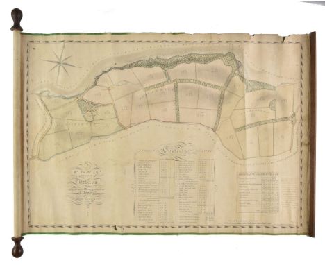 Manuscript Estate Plan. Plan of the Estate of Littleton in the Parish of Kirkoswald &amp; County of Air, the Property of Will