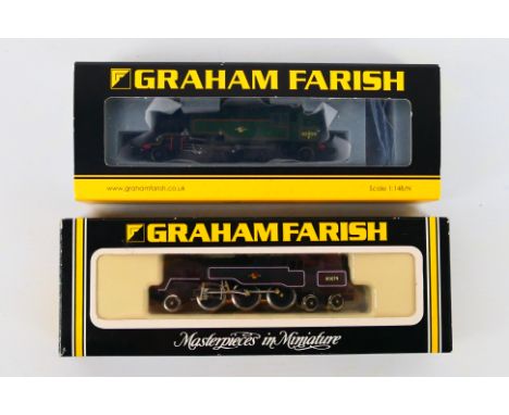 Graham Farish - Two boxed N gauge steam locomotives from Graham Farish including, Graham Farish 372-326 (DCC READY) Standard 