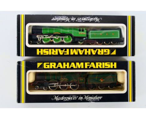 Graham Farish - Two boxed N gauge steam locomotives and tenders from Graham Farish including, Graham Farish 1822 Class A3 4-6