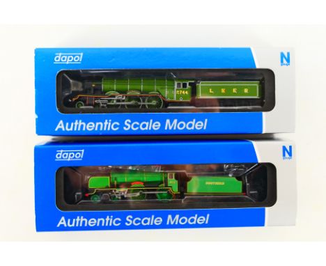 Dapol - Two boxed N gauge steam locomotives and tenders from Dapol including, Dapol 2S-002-001 Class V 'Schools' 4-4-0 Op.No.
