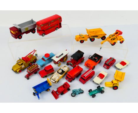 Dinky Toys - Matchbox - Corgi Toys - An unboxed and playworn collection of diecast model vehicles in various scales. Lot incl