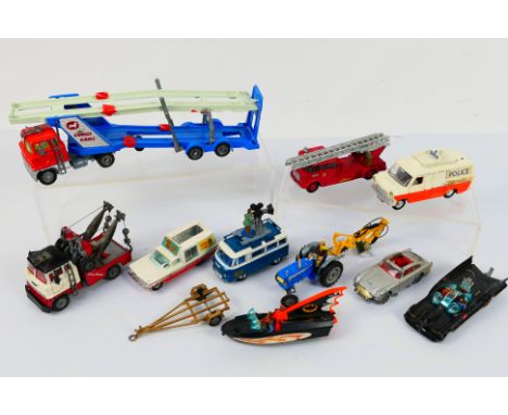 Dinky Toys - Matchbox - Corgi Toys - An unboxed and playworn collection of diecast model vehicles in various scales. Lot incl