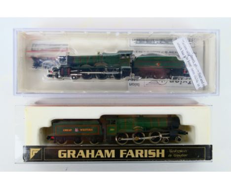 Graham Farish - Ixion - Two boxed N gauge steam locomotives and tenders. Lot consists of Ixion INS7800 Manor Class 4-6-0 Op.N