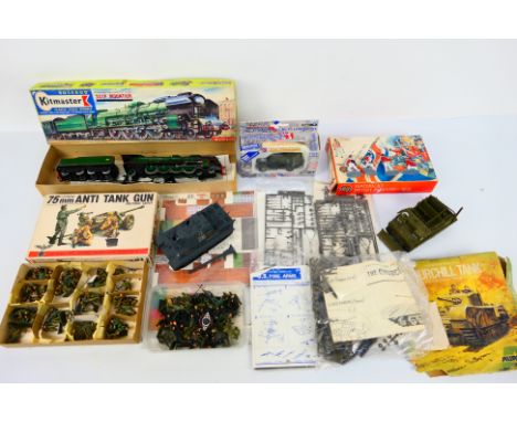Aurora - Bandai - Airfix - Solido - Others - A mixed collection of mainly military themed plastic model soldiers, kits and di