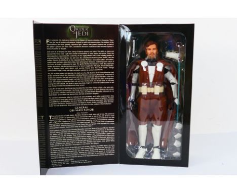 Star Wars - Sideshow - Hot Toys. A boxed Star Wars: Order of the Jedi, General Obi-Wan Kenobi, Jedi Master, 1:6 Scale Figure,